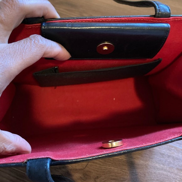 Vintage Kate Spade ♠️ black leather handbag - Picture 5 of 13